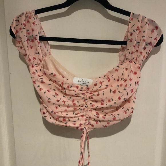 L'Academie The Amelia Top in Amber Floral - Picture 1 of 5